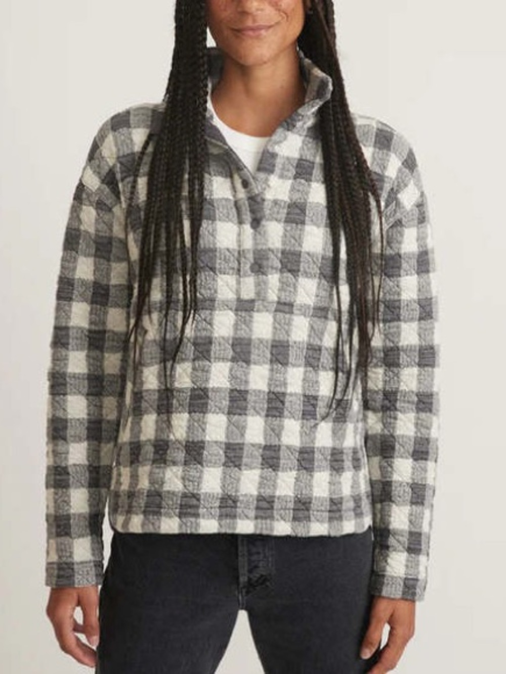 Marine Layer Iris Quilted Pullover